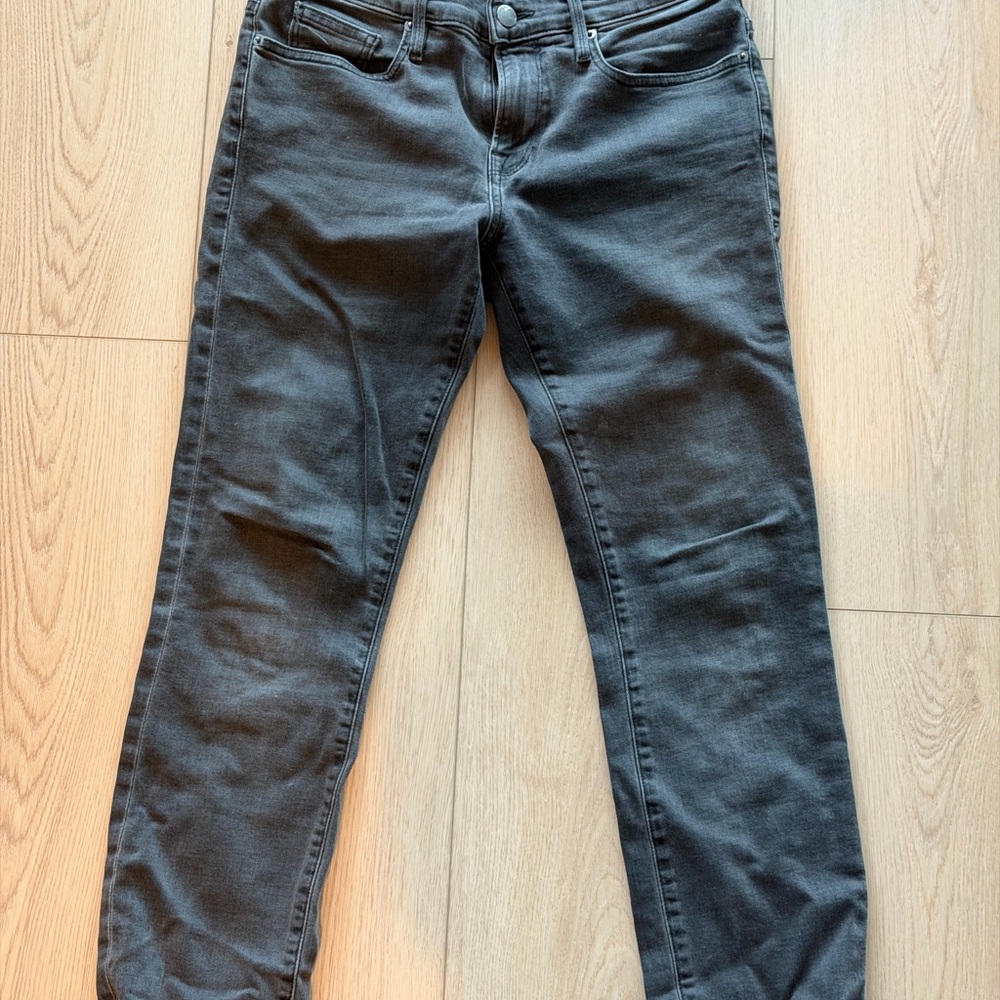 Frame Denim Men’s L’Homme Slim Jeans in Charcoal